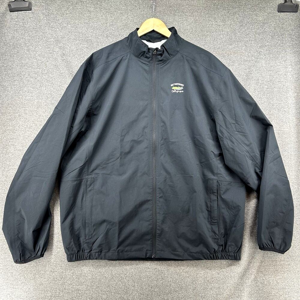 Sun Mountain Golf Maintenance Jacket Men's 2X Black Coeur d'Alene CDA Idaho